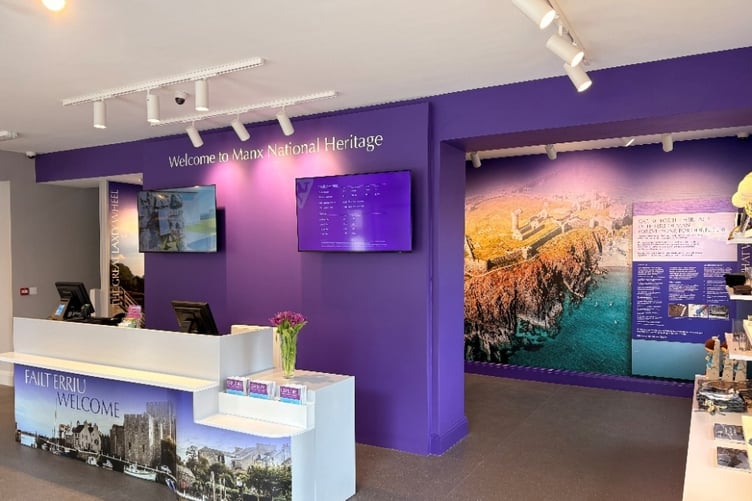 Inside the new Heritage Hub at 1 Market Square, Castletown