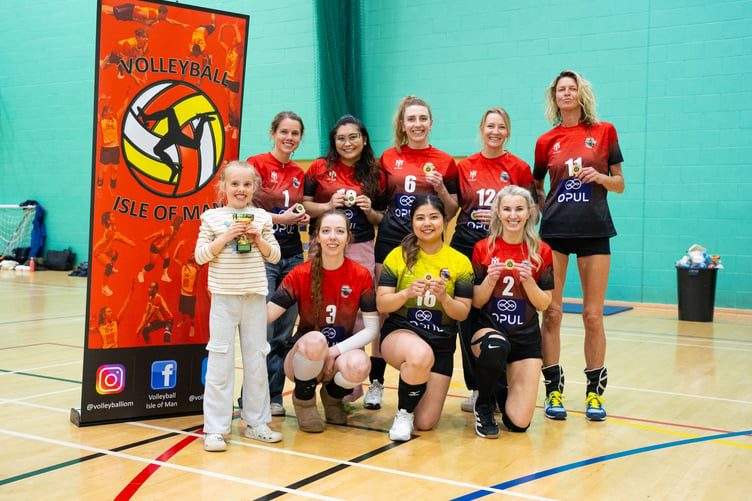 The Isle of Man Falcons women’s team that triumphed in the annual Manx Invitational Tournament at the NSC (Photo: Renze Dalugdog)