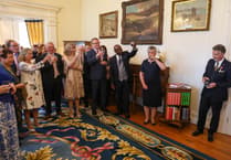 Pictures as departing President of Tynwald honoured at Government House reception