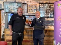 VIDEO: Lieutenant Gov 'chuffed' to pull first pint of fundraising ale