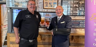 VIDEO: Lieutenant Gov 'chuffed' to pull first pint of fundraising ale