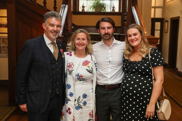 Mr Skelly with members of his family