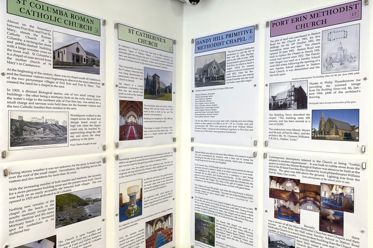 Churches and Chapels in the South exhibition at Rushen Heritage Centre