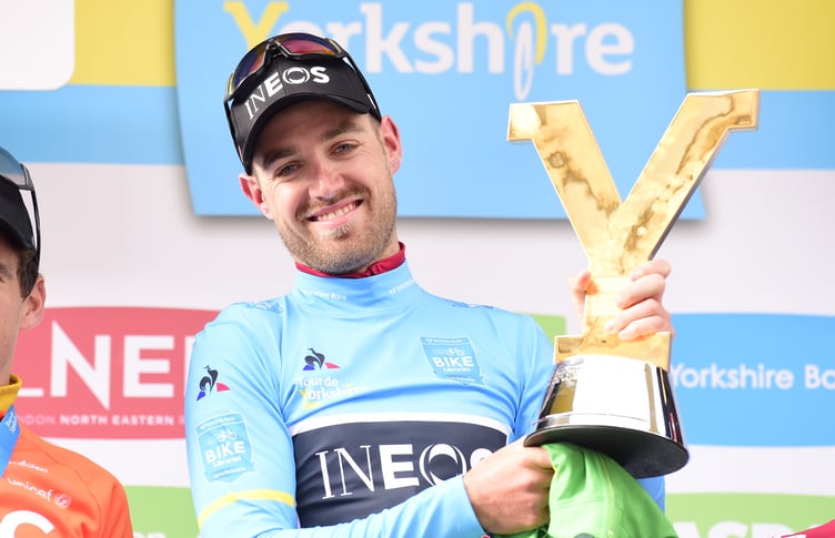 Chris Lawless, pictured after winning the 2019 Tour de Yorkshire for Team INEOS, will run the MVW Racing School alongside Elliot Baxter next month (Photo: Allan McKenzie/SWpix.com)