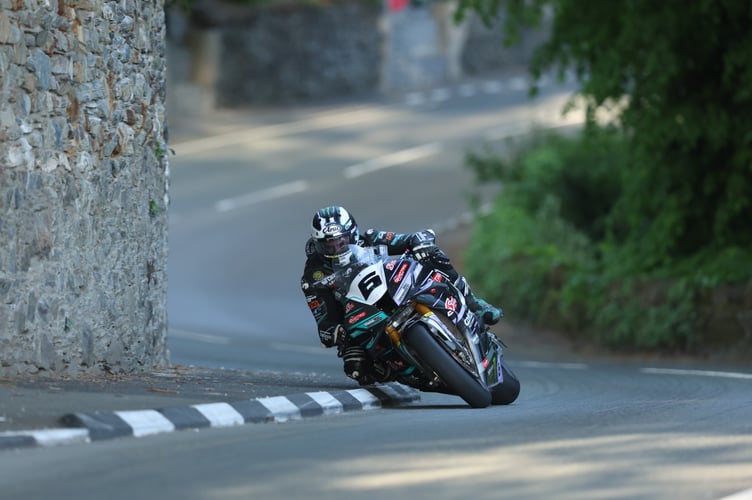 Michael Dunlop on the Honda Superbike on Tuesday evening (Photo: Callum Staley/CJS Photography)