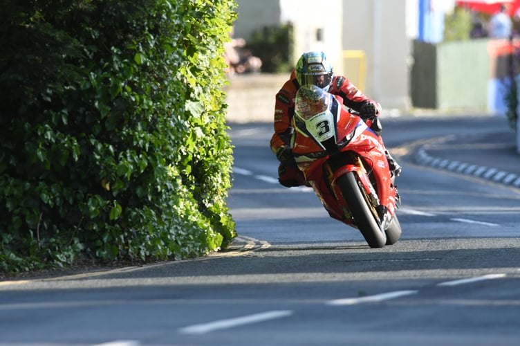 Dean Harrison during TT qualifying on Tuesday evening (Photo: Dave Kneale)