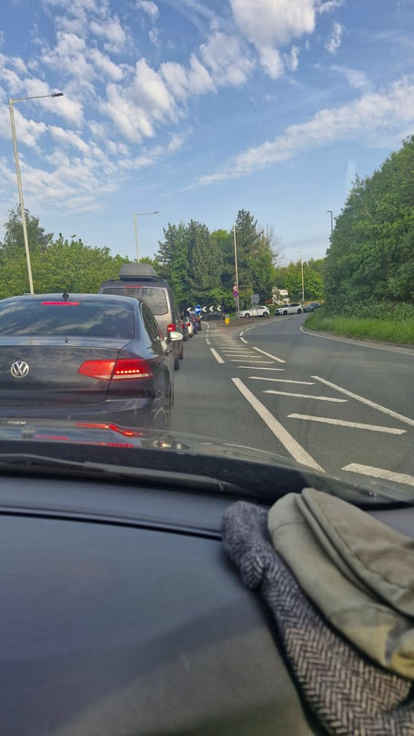 Traffic congestion in Heysham has resulted in 'numerous fans' to miss their ferry