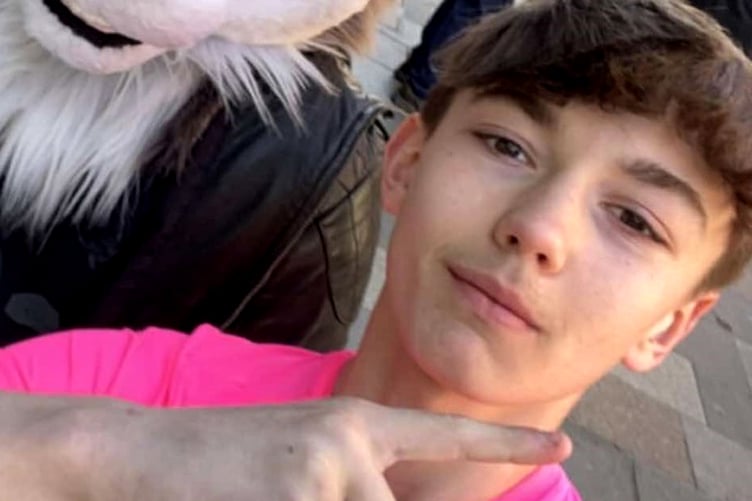 Christopher McBurnie pictured just a couple of days before he tragically died