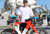 Triathlete Will Draper finishes on the podium at Challenge Samorin event