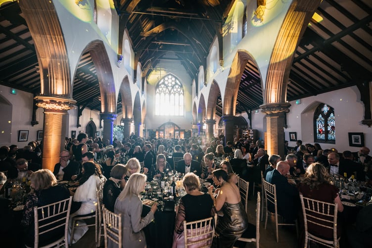 The gala dinner took place in St German's Cathedral in Peel