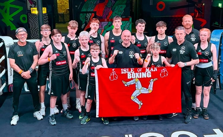 The Manx ABC contingent that flew the flag against a strong Merseyside side at Fusion Nightclub in Liverpool recently