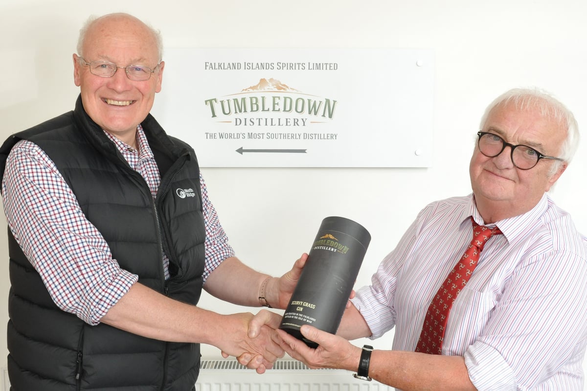 Prestigious international award for Falklands gin bottled in the Isle of Man