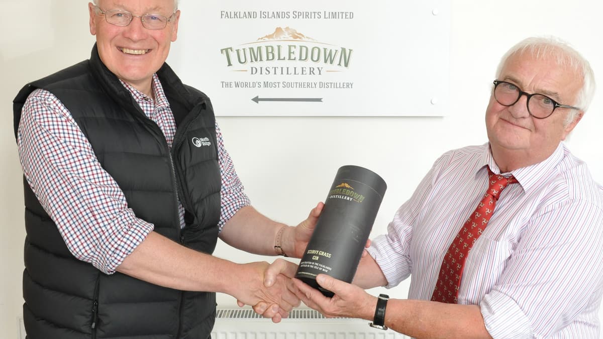 Award for Falklands gin bottled in the island
