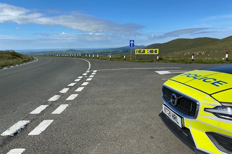Police on patrol at Brandywell on the Mountain Road
