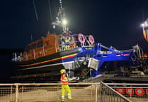 Three rescued by Peel RNLI after vessel suffers difficulty in north