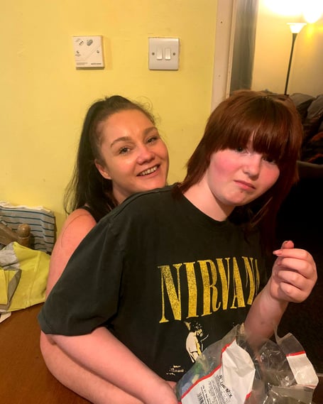 Caroline Kelly with daughter Emily who sadly died in October 2025 aged just 13 years