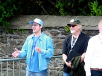 Watch as Hollywood star Brad Pitt enjoys the TT action from start line
