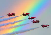 Watch highlights of Red Arrows' stunning Isle of Man TT display over Douglas Bay