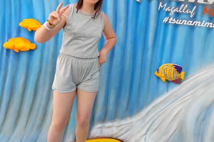Emily Kelly enjoying a holiday in Spain