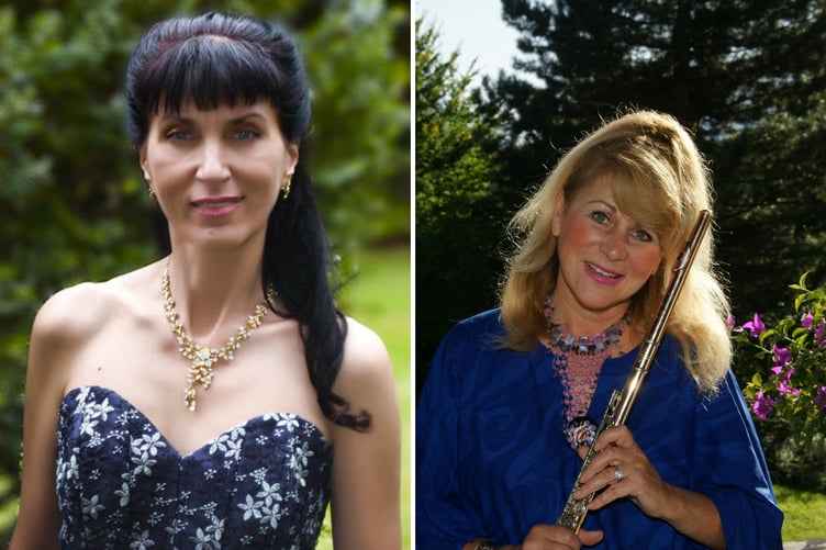 Pianist Olga Eggert and flautist Bettine Clemen