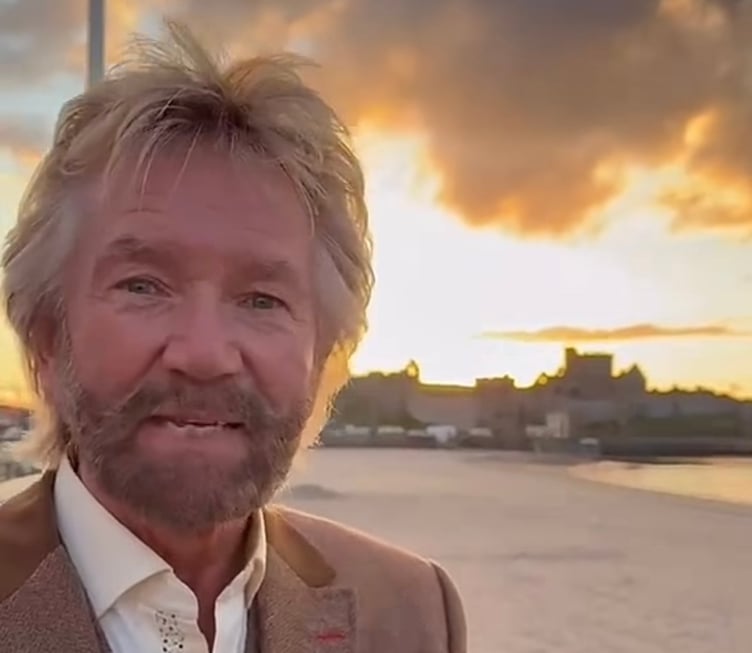 Deal or No Deal star Noel Edmonds in Peel, Isle of Man