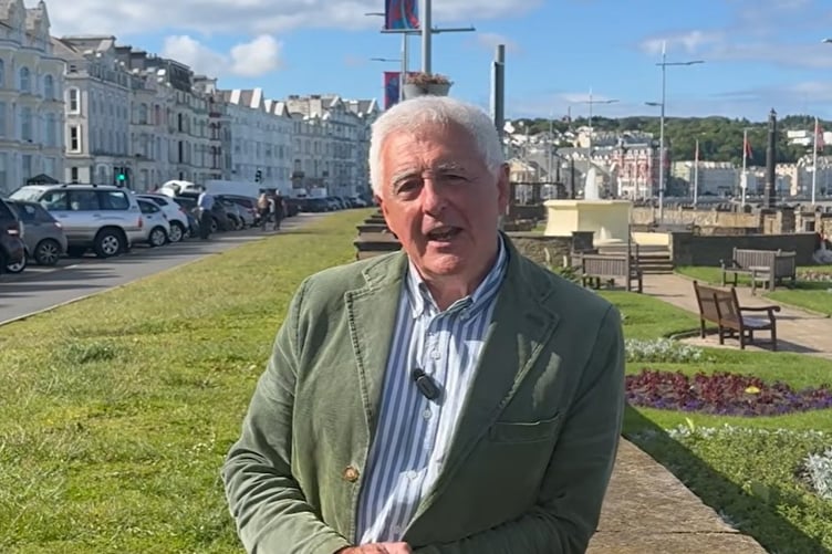 Mr Guard also criticised the wording of the Tynwald motion, which asks members to note the draft business case rather than approve it (Photo: Charles Guard Videos)