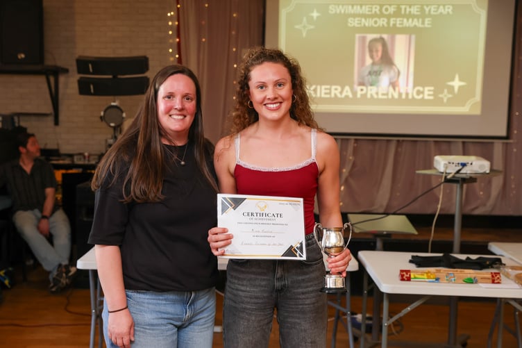 Female swimmer of the year Kiera Prentice