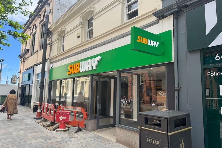 The new Subway store in Regent Street, Douglas