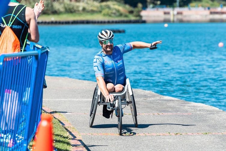 Honza Tomanek from the Czech Republic, a former winner of the Ironman and Half-Ironman World Championships, travelled over to compete in last week's triathlon (Photo: DK Photography)