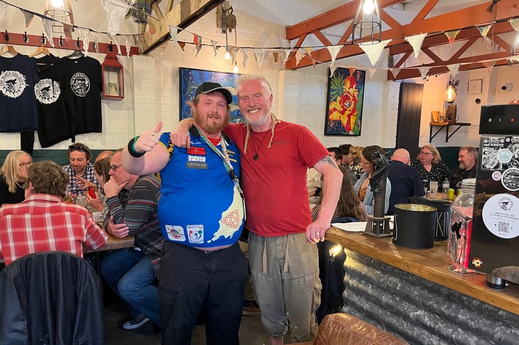 Callum Brew with the Black Dog Oven's Mike Wade