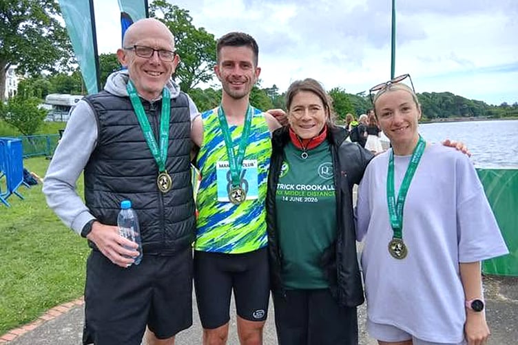Joanna Crookall (second from right) of headline sponsor Ramsey Crookall pictured with the winning team ‘Nearly the NSC’ featuring (left to right) Gianni Epifani, Jordan Cain and Jessica Cain (Photo: DK Photography)