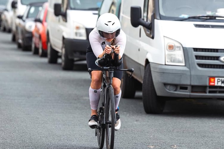 Clara Isaac produced a superb performance to dominate the women's class but also finish third overall in Ramsey (Photo: DK Photography)