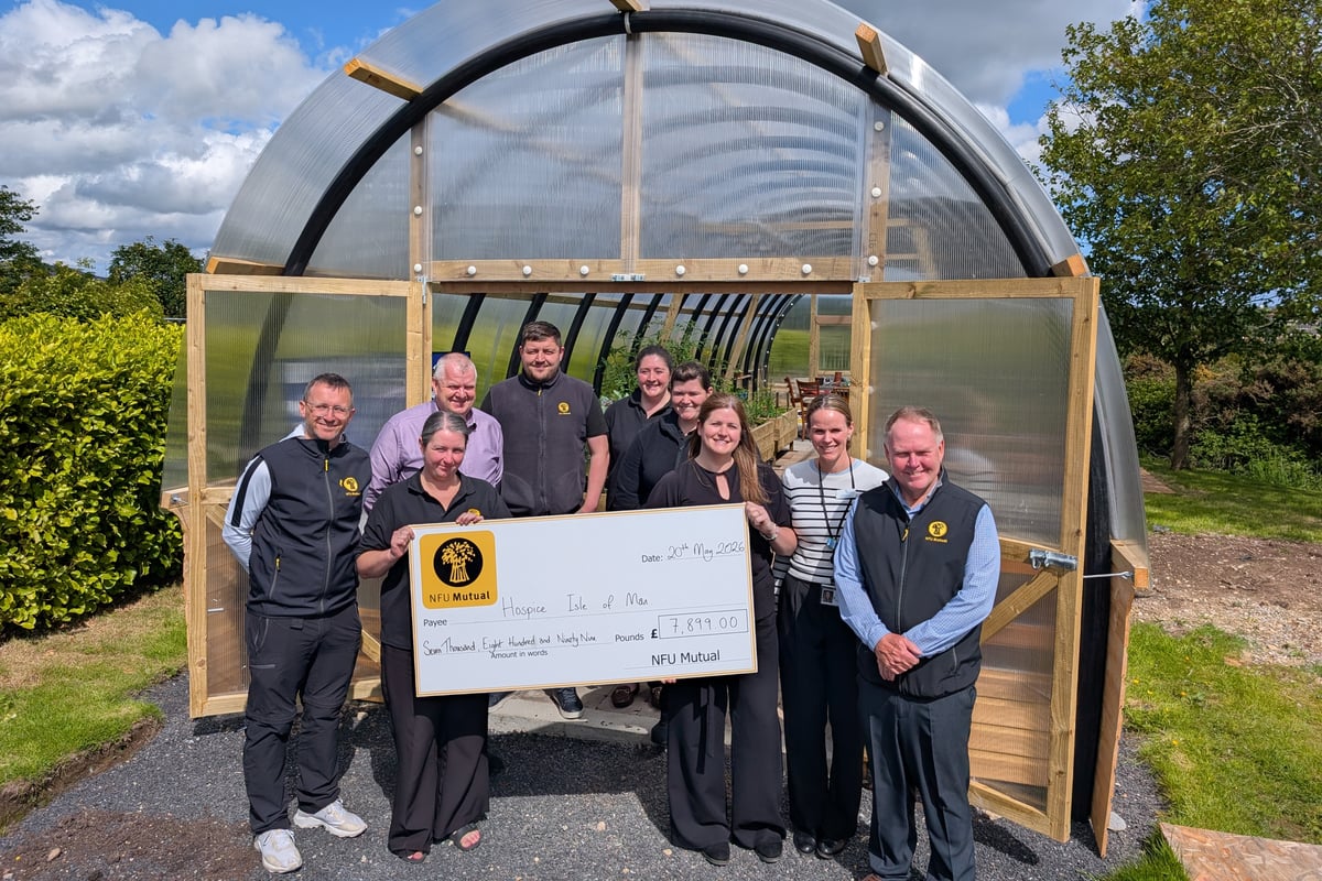 Hospice Isle of Man receives nearly £8,000 donation from NFU Mutual
