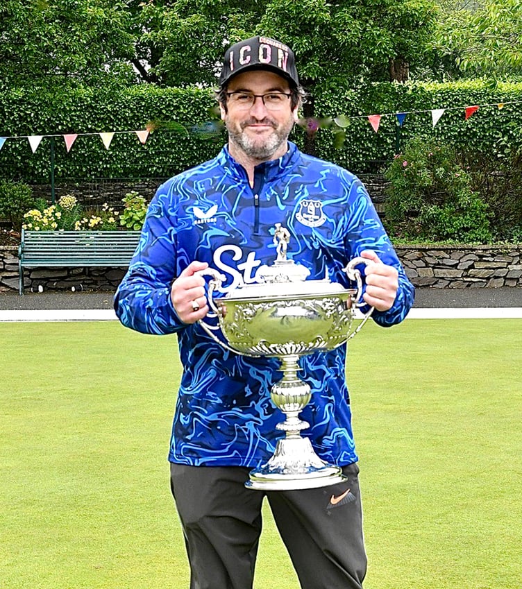 Men's June Bowls Festival winner Phil Lee of St Mary's (Photo: Arnie Withers)