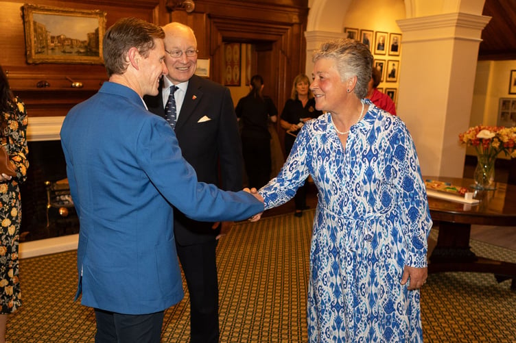 Lady Lorimer welcomes esteemed guests