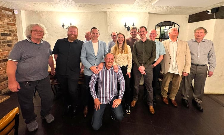 Members of Castletown Rifle Club at the Garrison for the club's annual prize presentation dinner, celebrating another season on the range