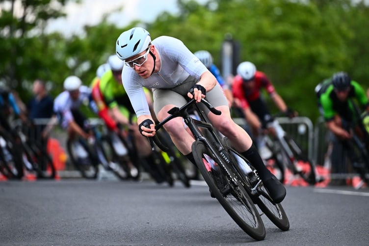 Matthew Bostock, seen here in action at the opening round of the National Circuit Series recently, will be hoping for more success in the 2026 Lloyds British National Road Championships which get underway today (Photo: Olly Hassell/SWpix.com)