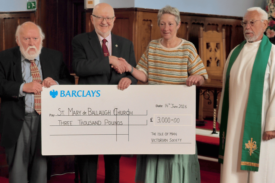 Ballaugh church receives £3,000 boost towards stained glass restoration