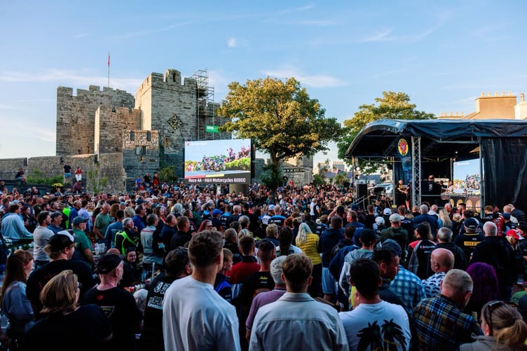 A packed Castletown Square during last year's Southern 100 (Photo: Alt Lodge)