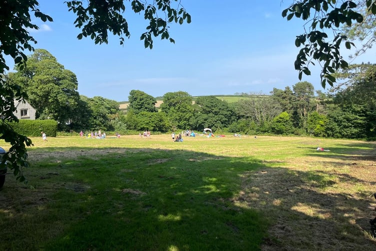 The new community playing field in Glen Mona, Maughold