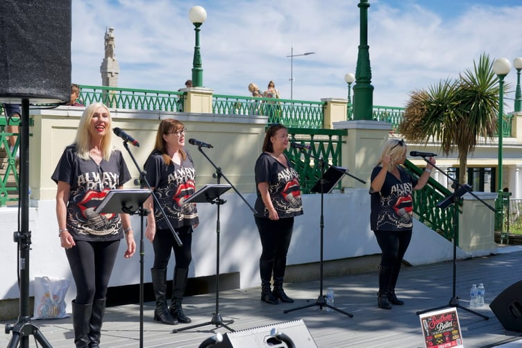 The Southern Belles put their vocal chords to work at the Villa Marina