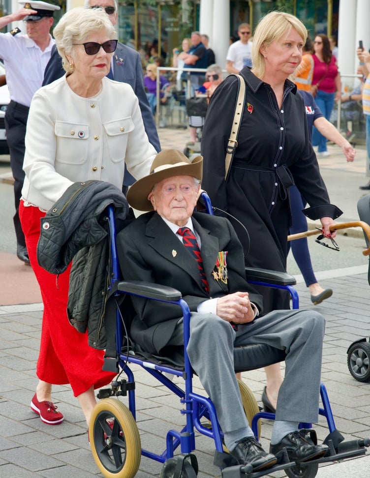 Veteran James Fenton was in attendance