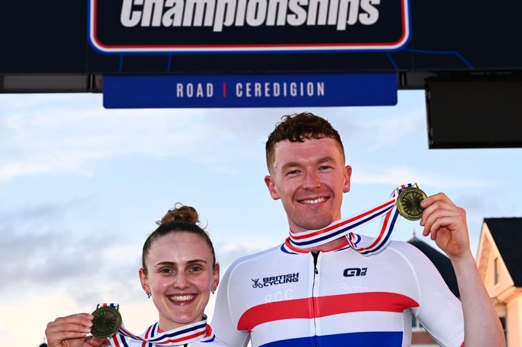 Matthew Bostock and his fiancé Megan Barker enjoyed double success when winning both the British National Circuit Championship races on Friday evening (Photo: Olly Hassell/SWpix.com)
