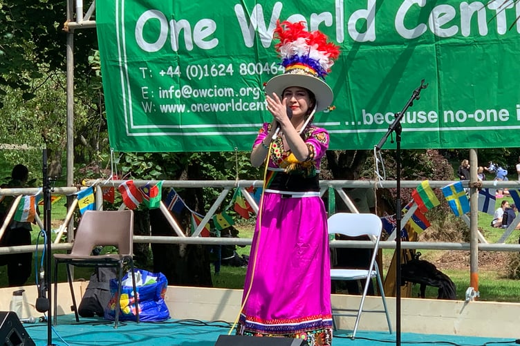 Bolivian singer Karen Garcia at last year’s Global Village