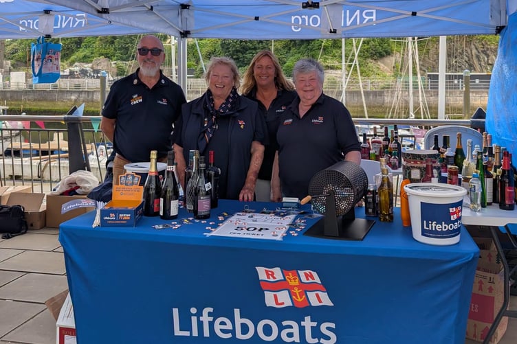 The RNLI representatives were present at the Jazz and Blues festival