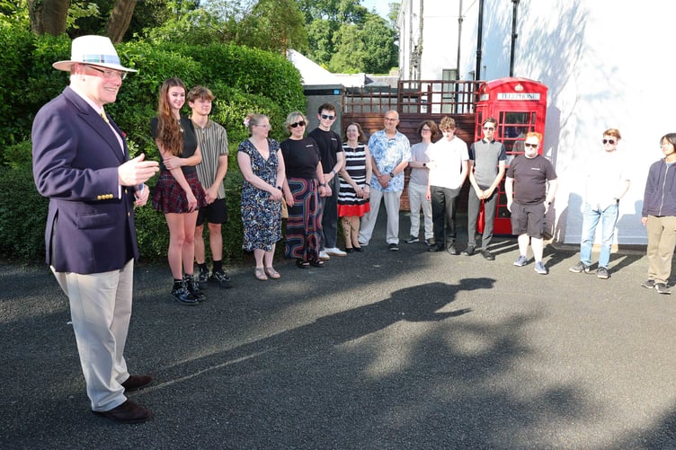 Sir John Lorimer provides a speech