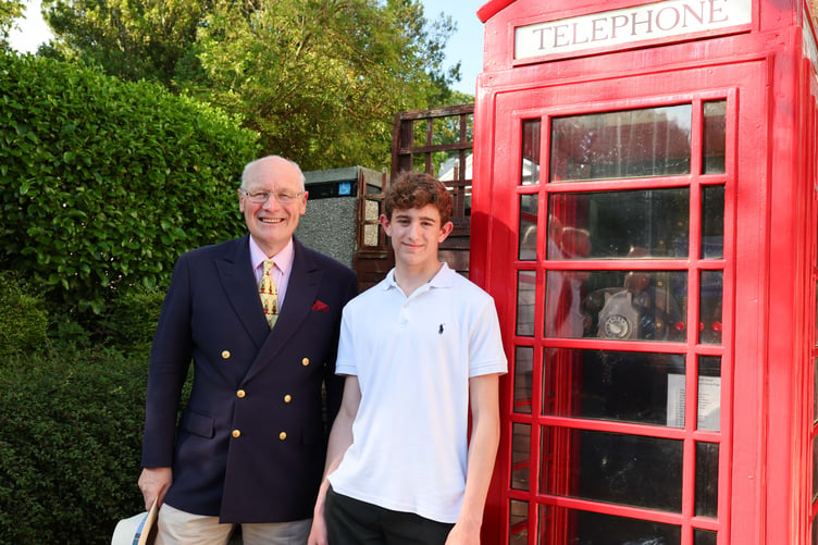 The Lieutenant Governor with Code Club member Sam Cooke