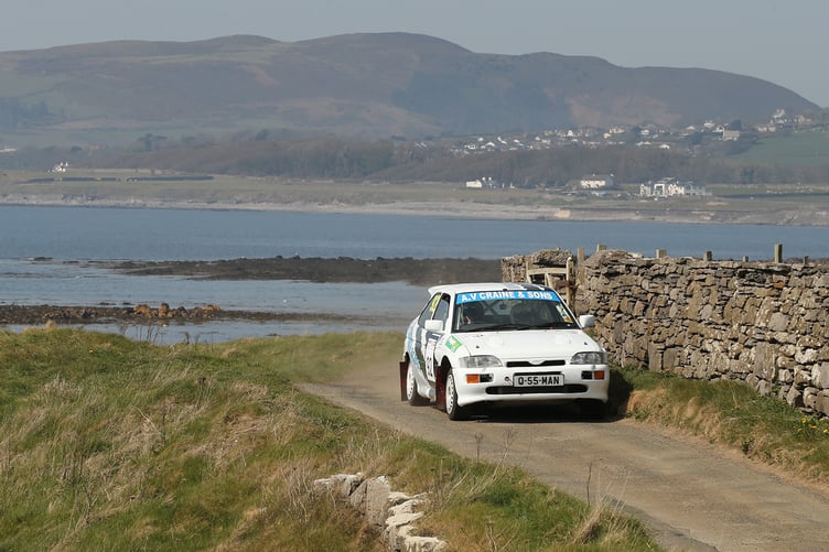 Local competitor David Craine tackling the Pooil Vaaish stage in a previous rally