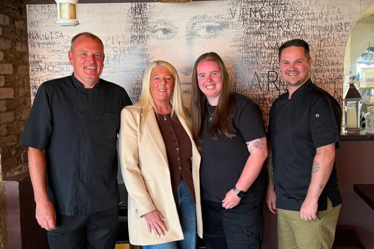 Left to right: Conor and Bernie Sullivan with Emma Morter and Garret Brentley