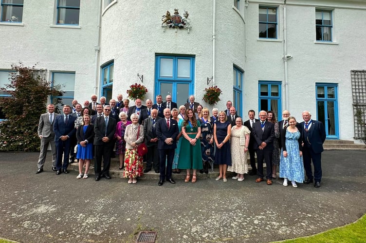 Attendees at the swearing in ceremony of Chrissy Cannell as the new Captain of the Parish of Michael